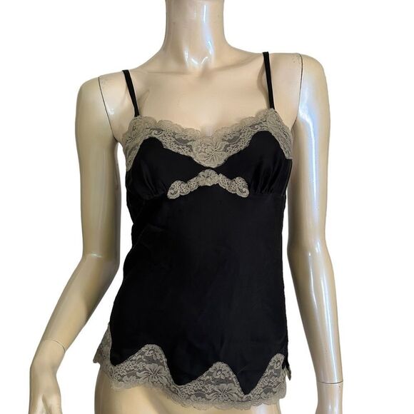 Vintage Tops - Vintage Express Design Studio Lace Black Camisole Tank